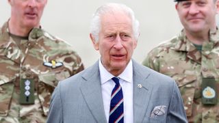 King Charles III at the Army Aviation Centre, Middle Wallop