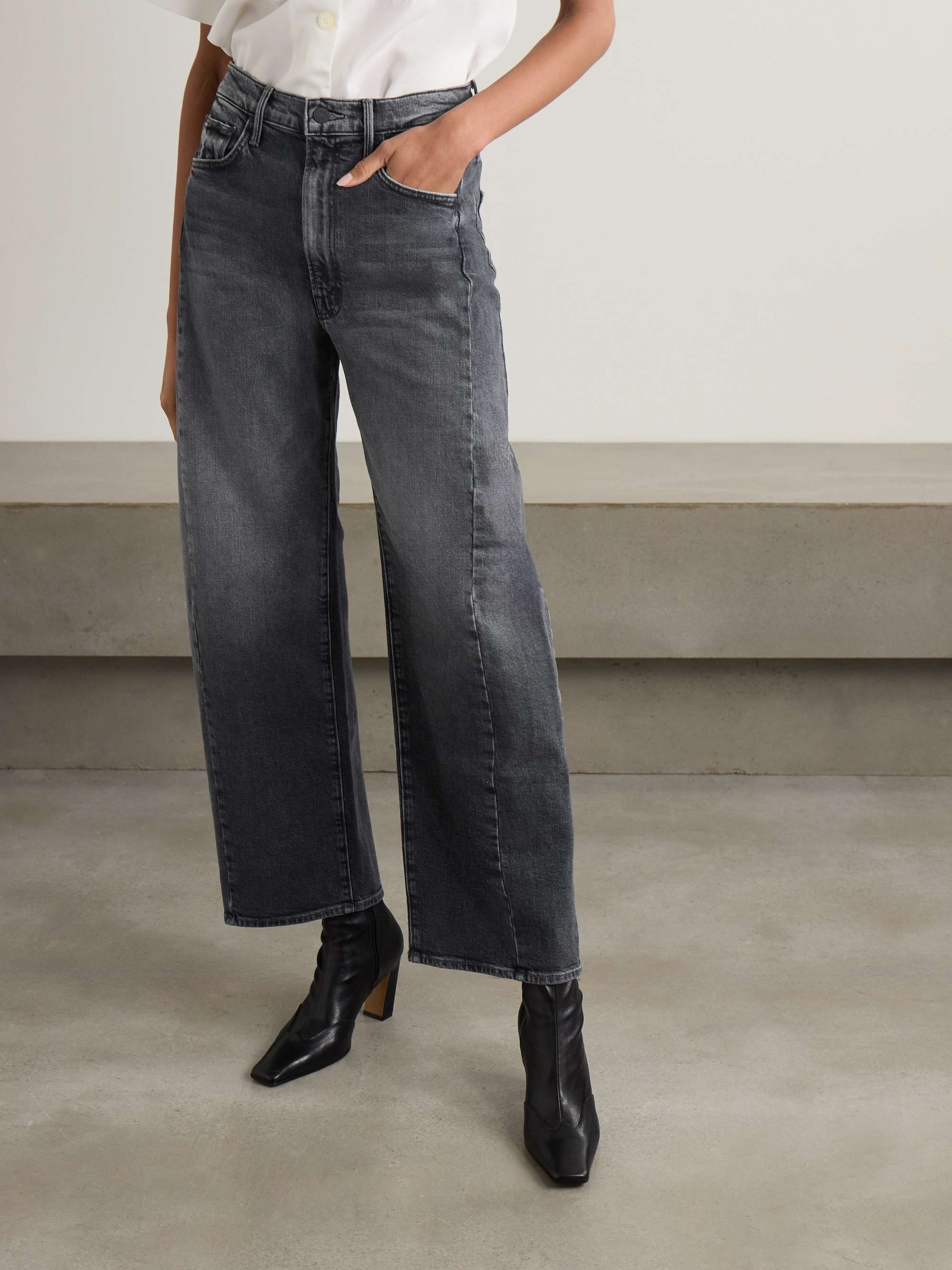 The Half Pipe Flood High-Rise Wide-Leg Jeans
