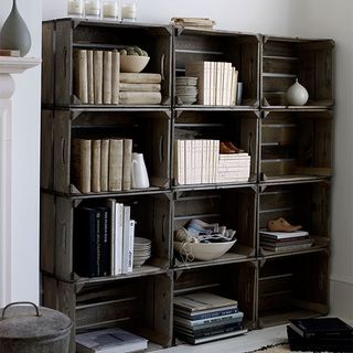 ideal home apple crate shelving