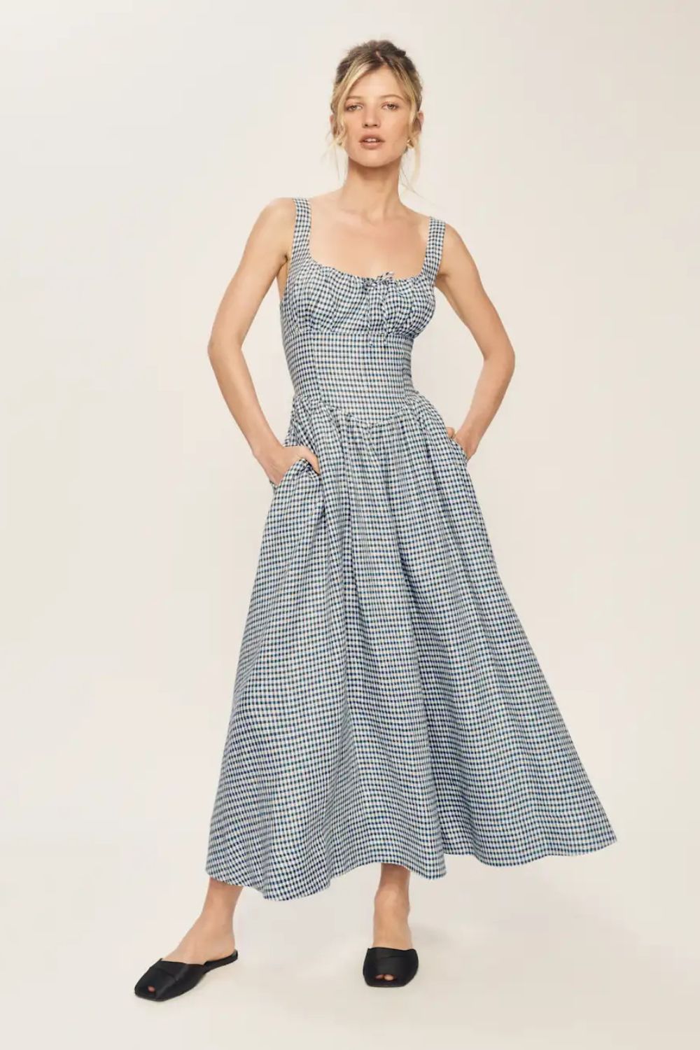 Reformation Petites Balia Linen Dress