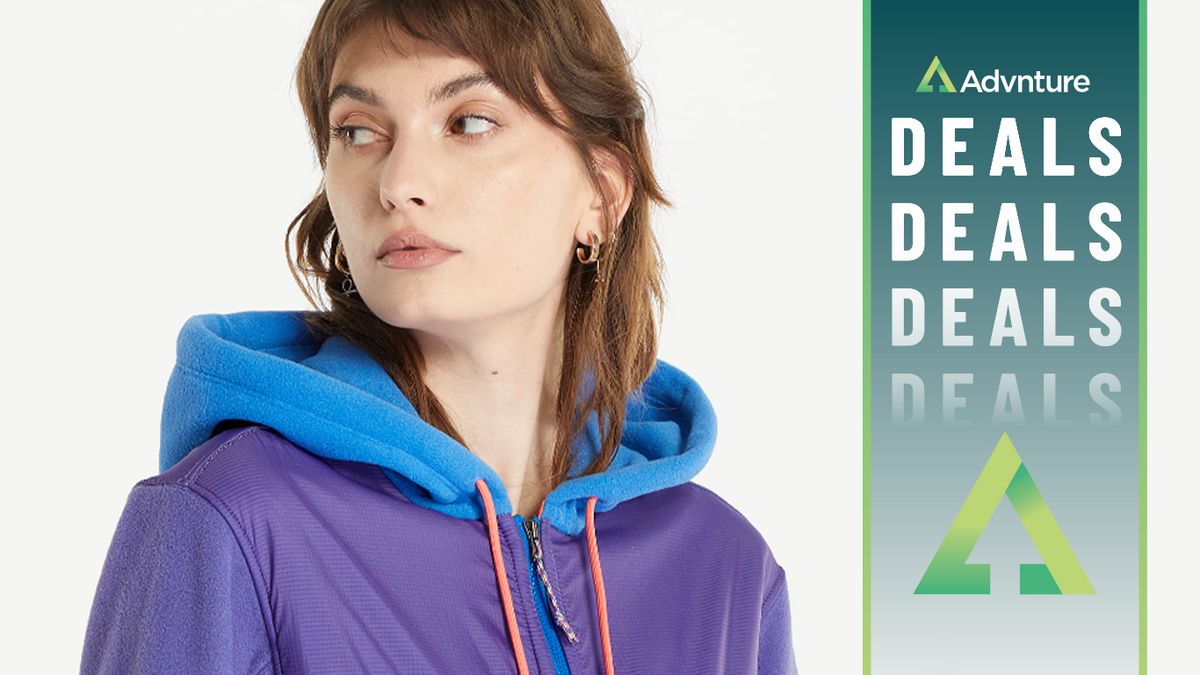 Woman wearing Patagonia fleece