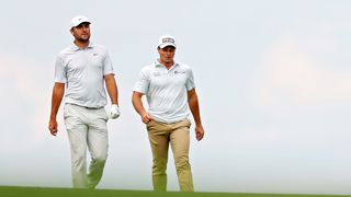 Scottie Scheffler and Viktor Hovland at Travelers Championship 2026 at TPC River Highlands