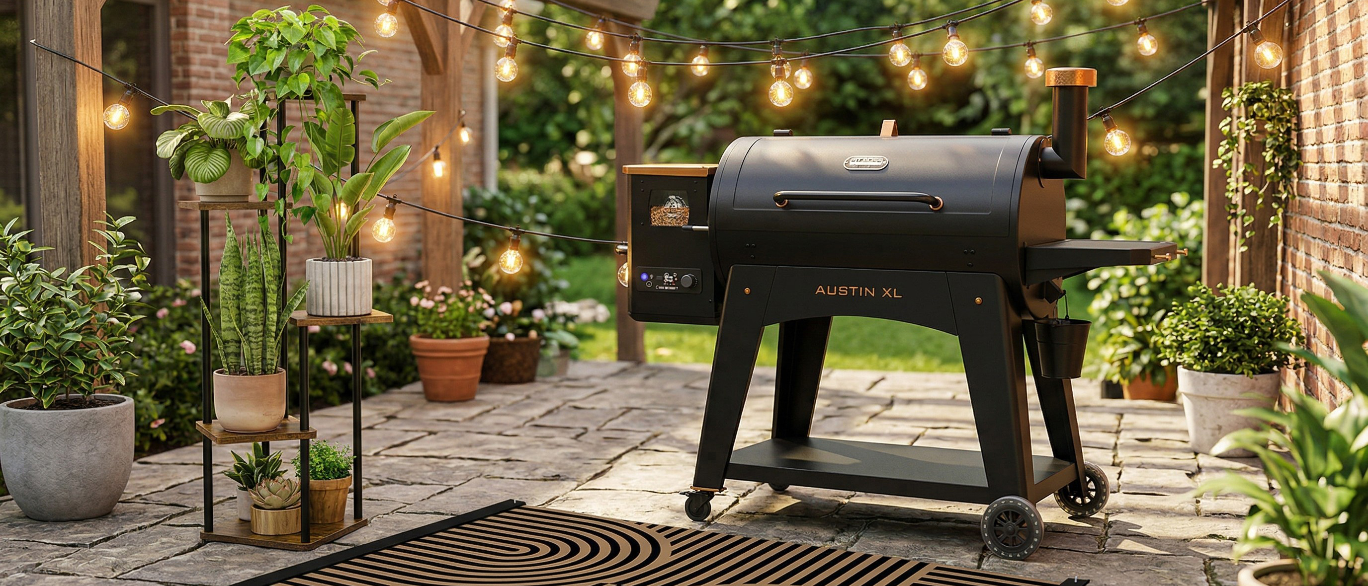 Selection of Walmart products in a patio environment