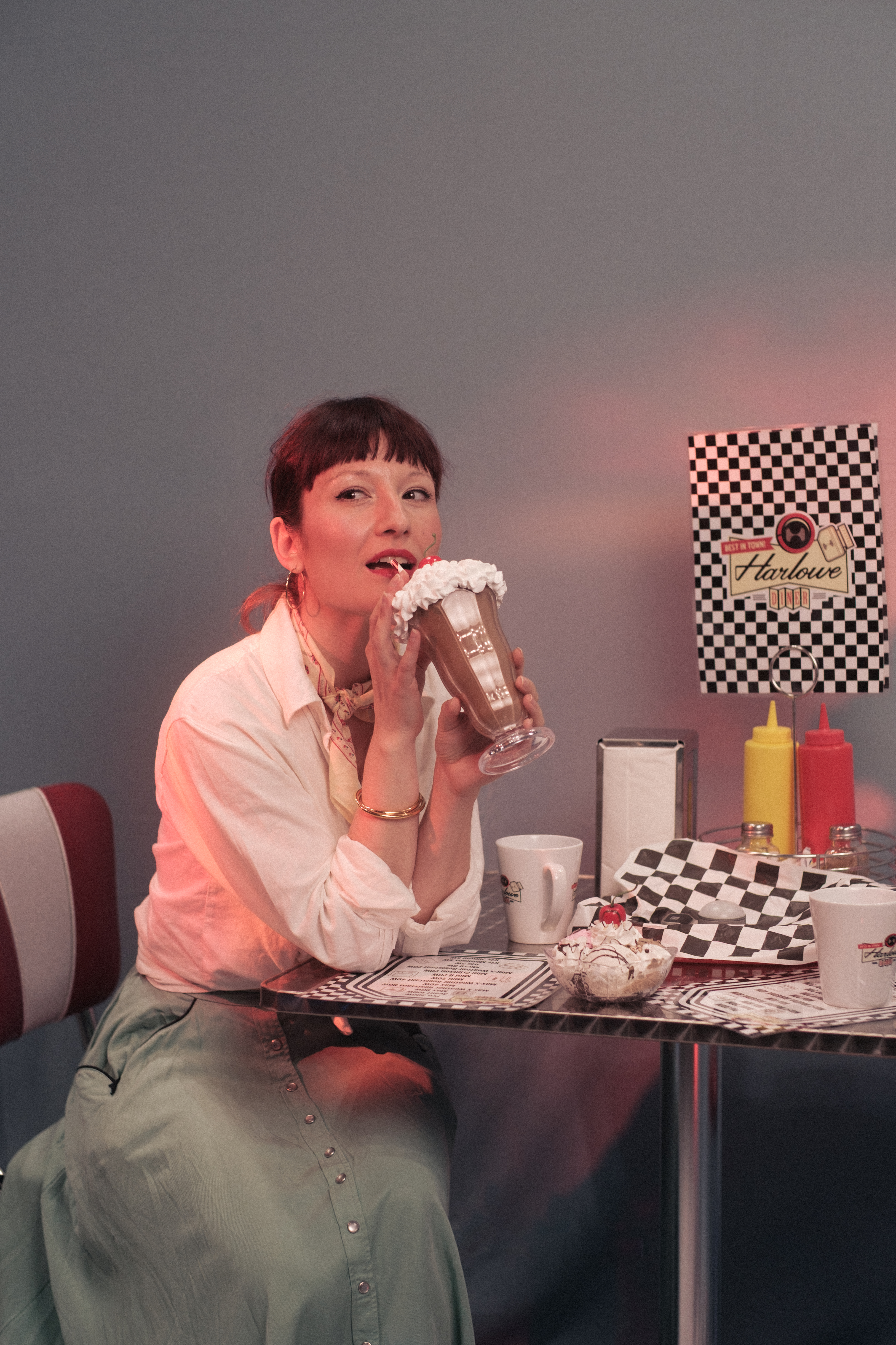 A portrait edited in Lightroom