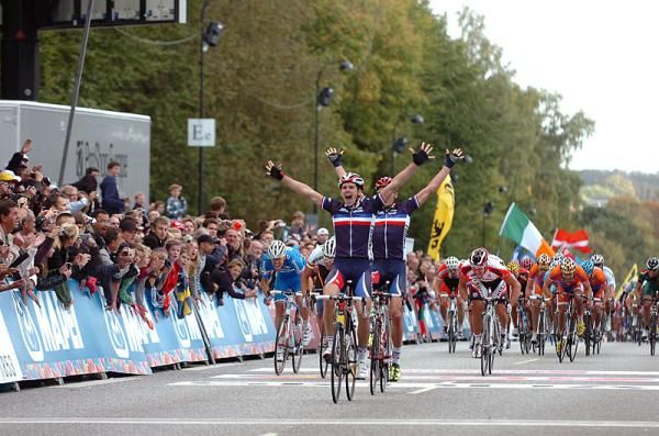 Frenchmen Arnaud Demare and Adrien Petit timed their finishing kick to perfection to claim 1-2 in the U23 men's road race.