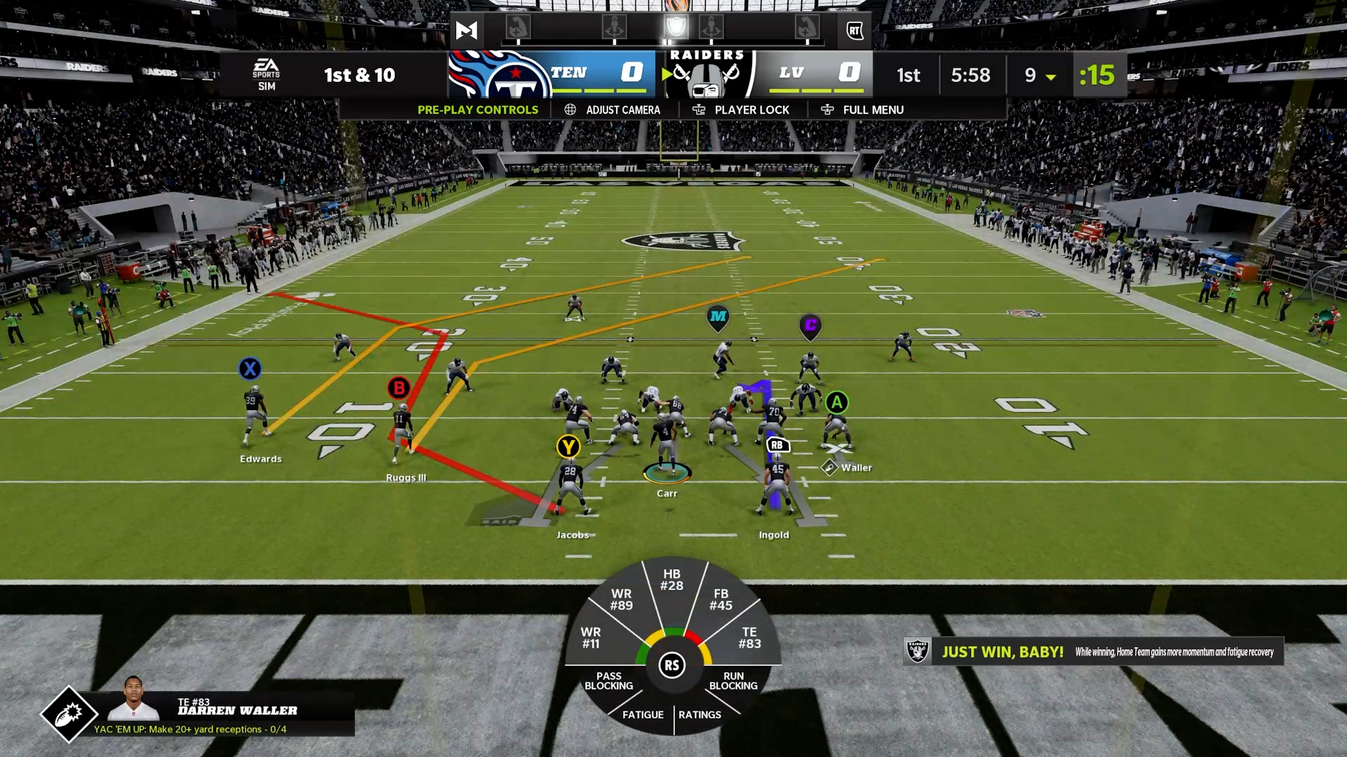 Madden NFL 22 Raiders memainkan seni