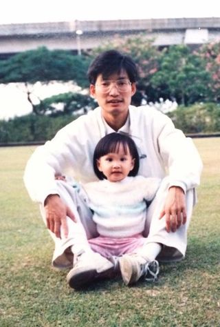 jodie chan with her father, joe