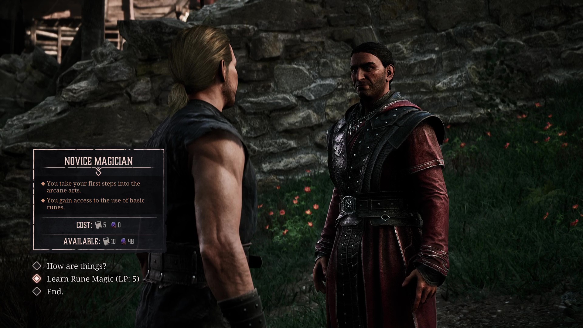 Torrez will teach a player Rune Magic as part of the Price of Magic quest in the Gothic 1 Remake