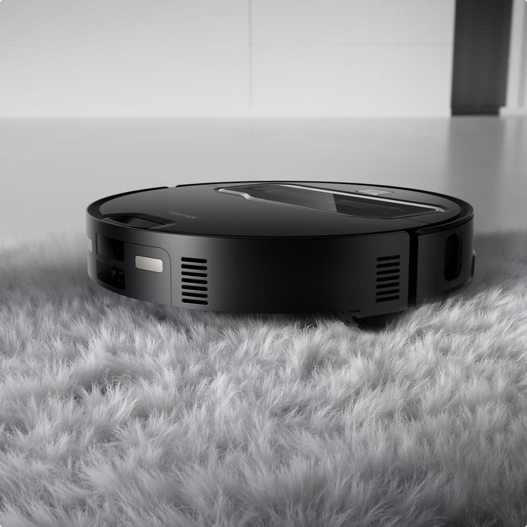 Rugs are said to be no problem for this domestic robot