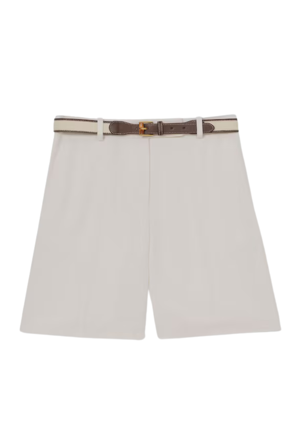 Petite Linen-Blend Bermuda Shorts in White