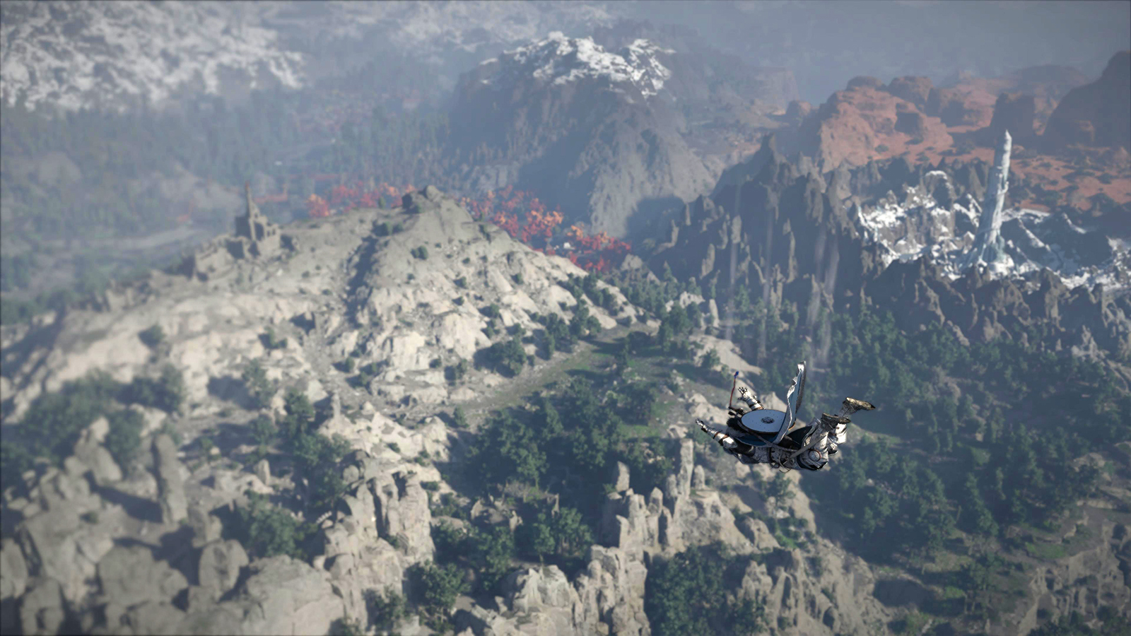 Screens from a fantasy video game