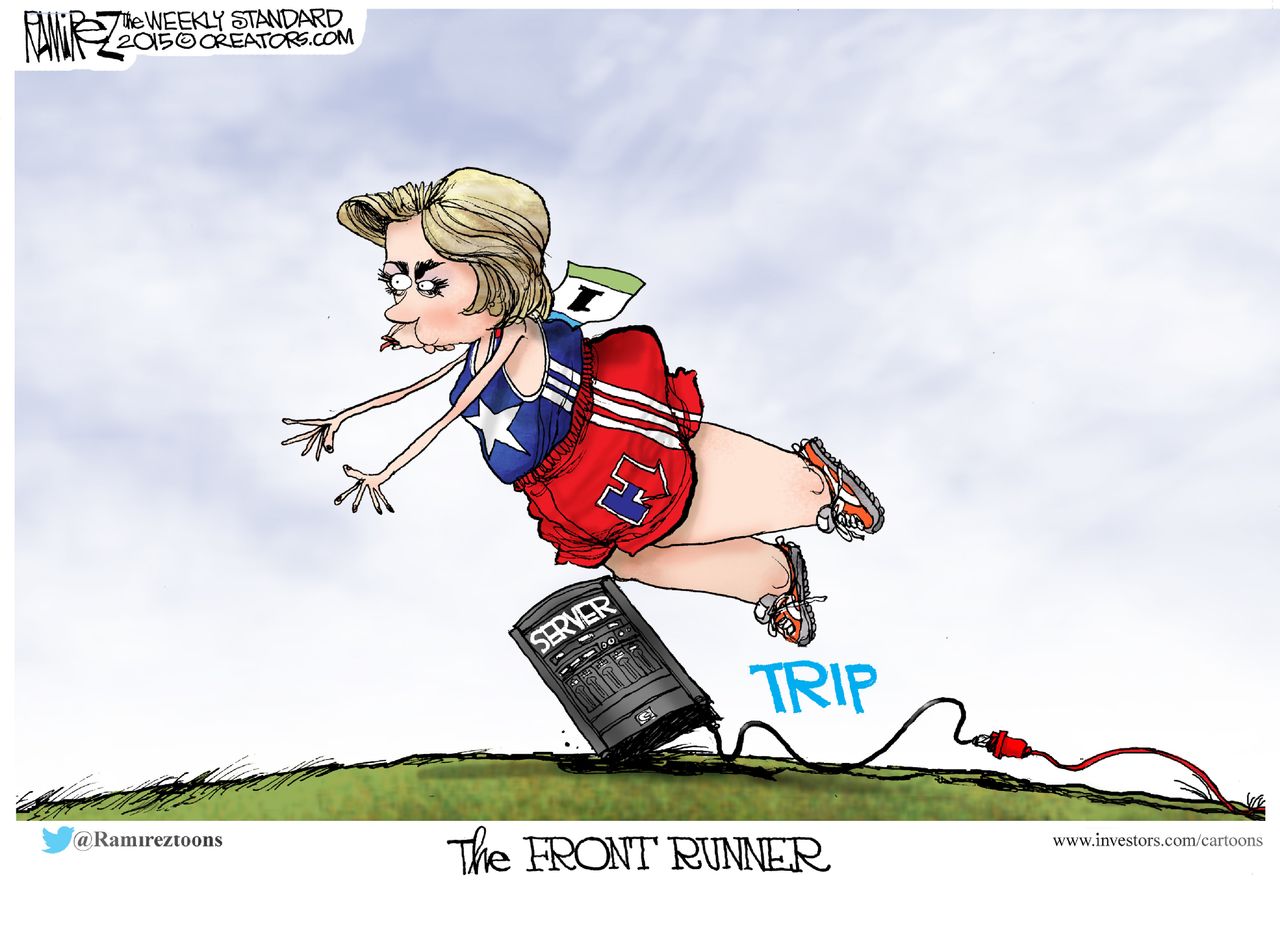 Political cartoon U.S. Hillary Clinton 2016