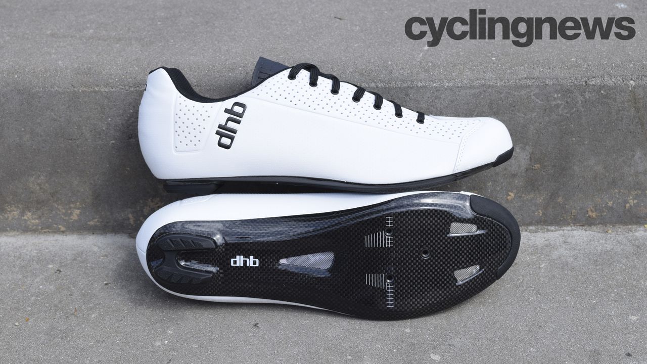 The stiff carbon sole has been upgraded from the entry level Dorica shoes from dhb