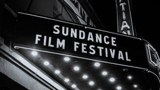 Sundance Film Festival sign.