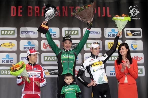 Freire, Voeckler and Serry on the podium of the Brabantse Pijl