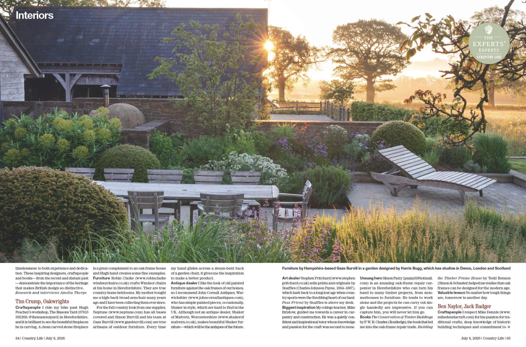 Magazine spread from Country Life 8 July 2026