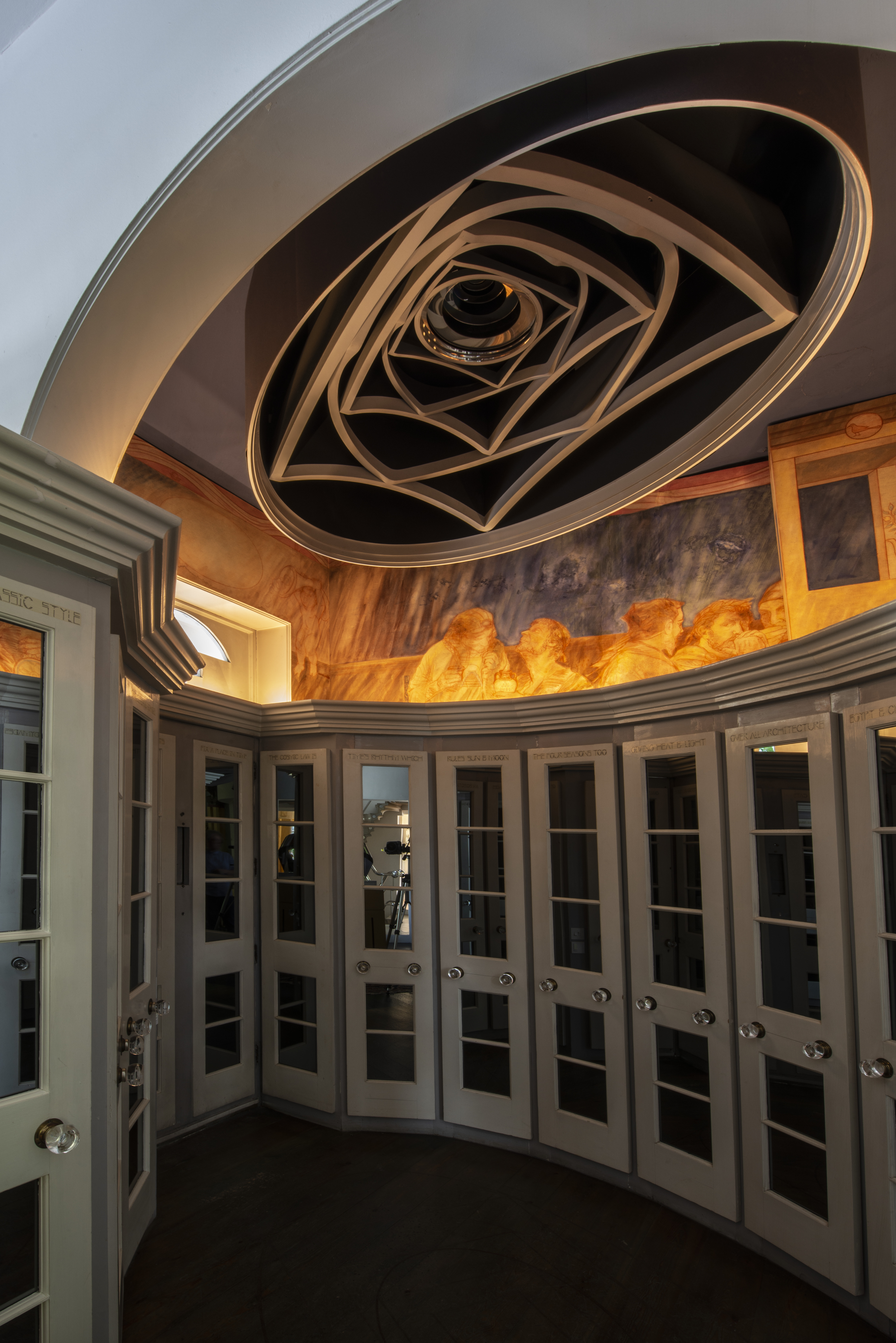 The atrium at the Cosmic House