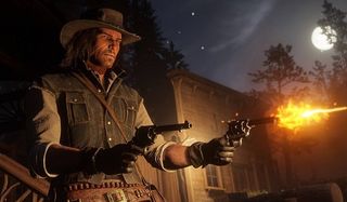 Firing pistols in Red Dead Redemption 2
