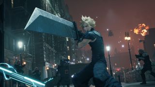 Cloud of Final Fantasy 7 holding his sword