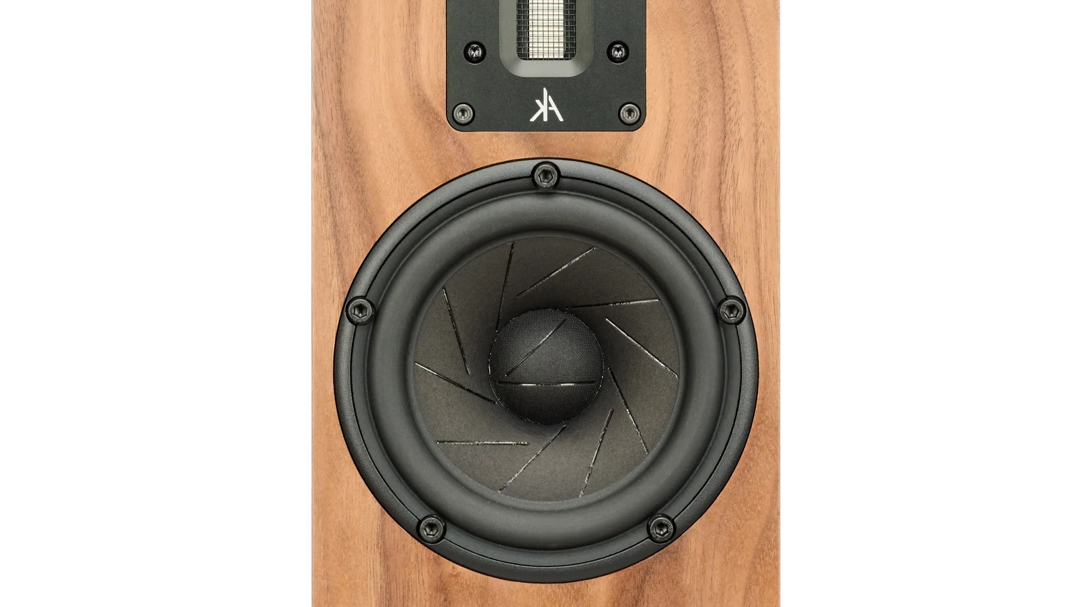 Kerr Acoustic K400 standmount speaker on a white background