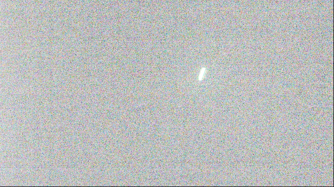 a streak of light on a black background