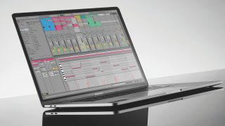 Ableton Live running on a MacBook