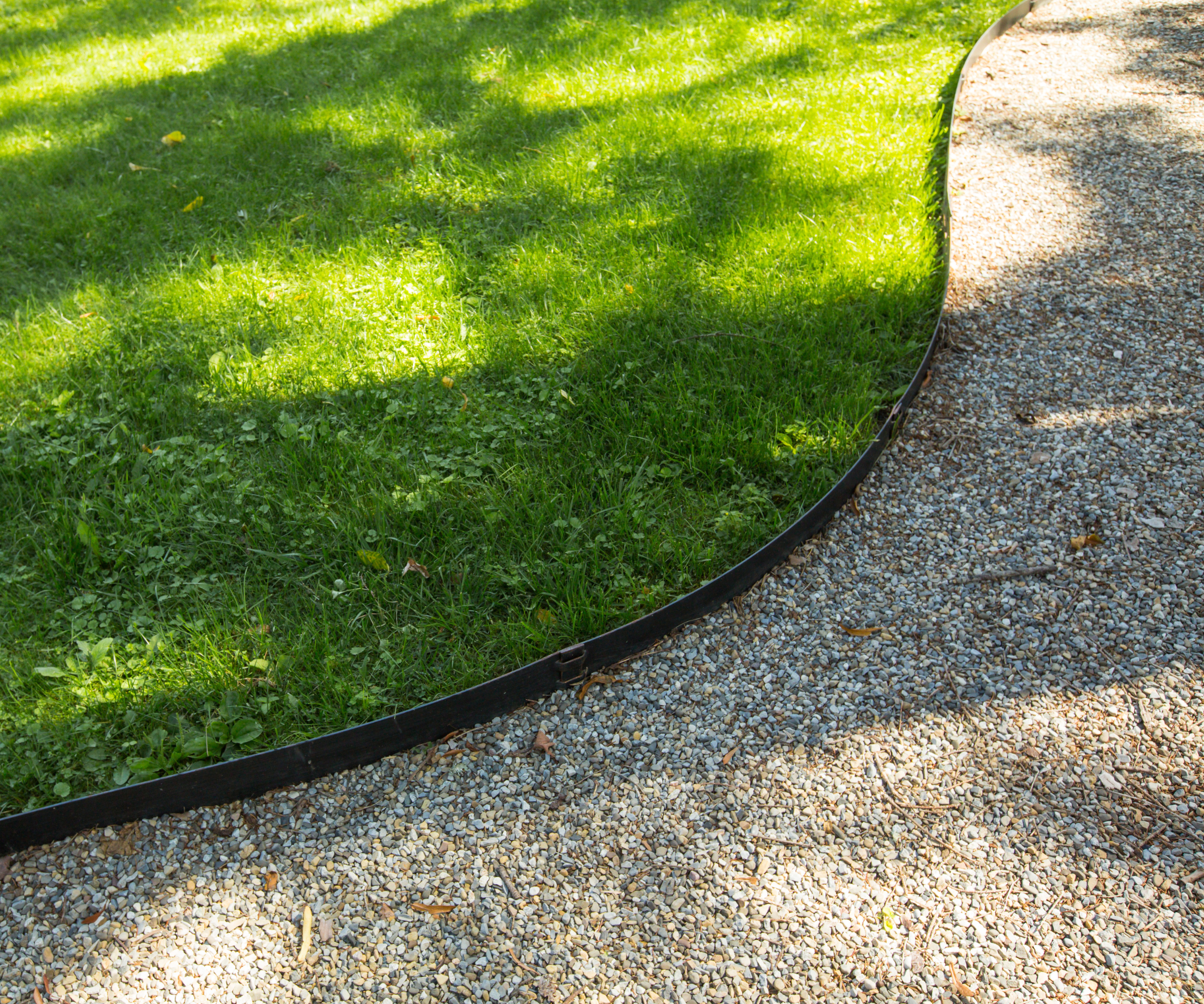 gravel and grass