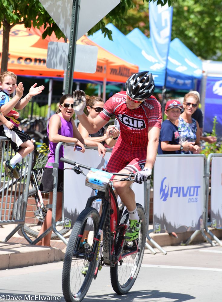 Ben Sonntag (Cliff Bar) closed the gap to Grant on the final pavement but had to settle for second place