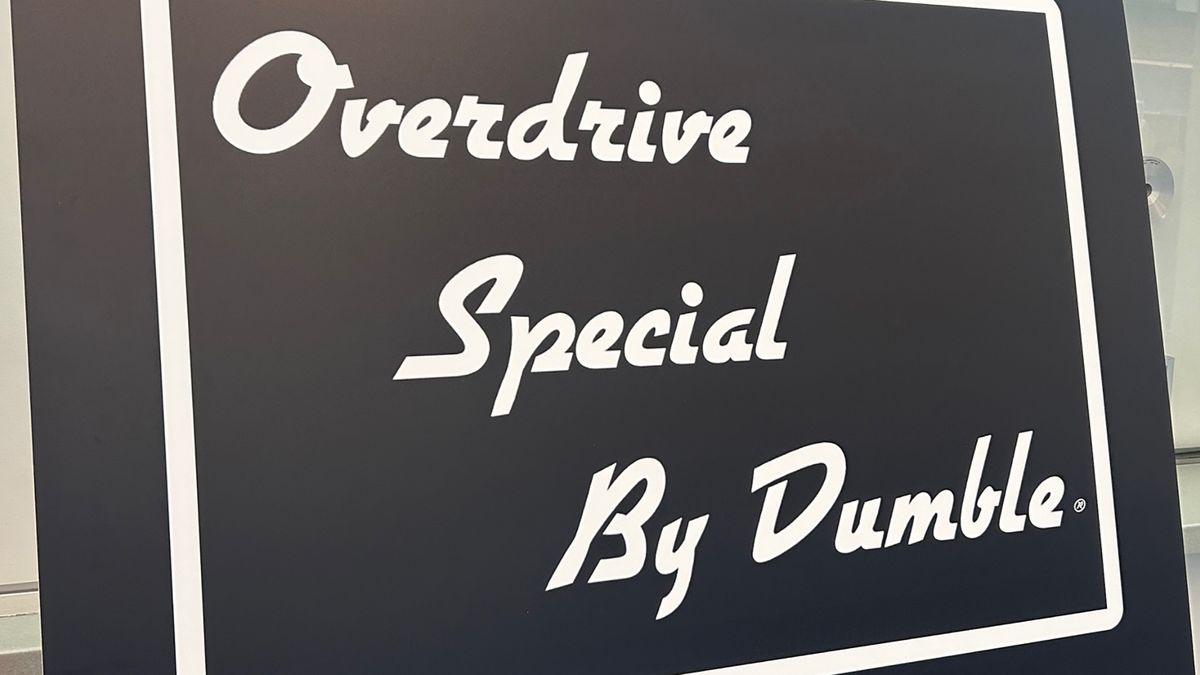 Overdrive Special by Dumble sign at NAMM 2025