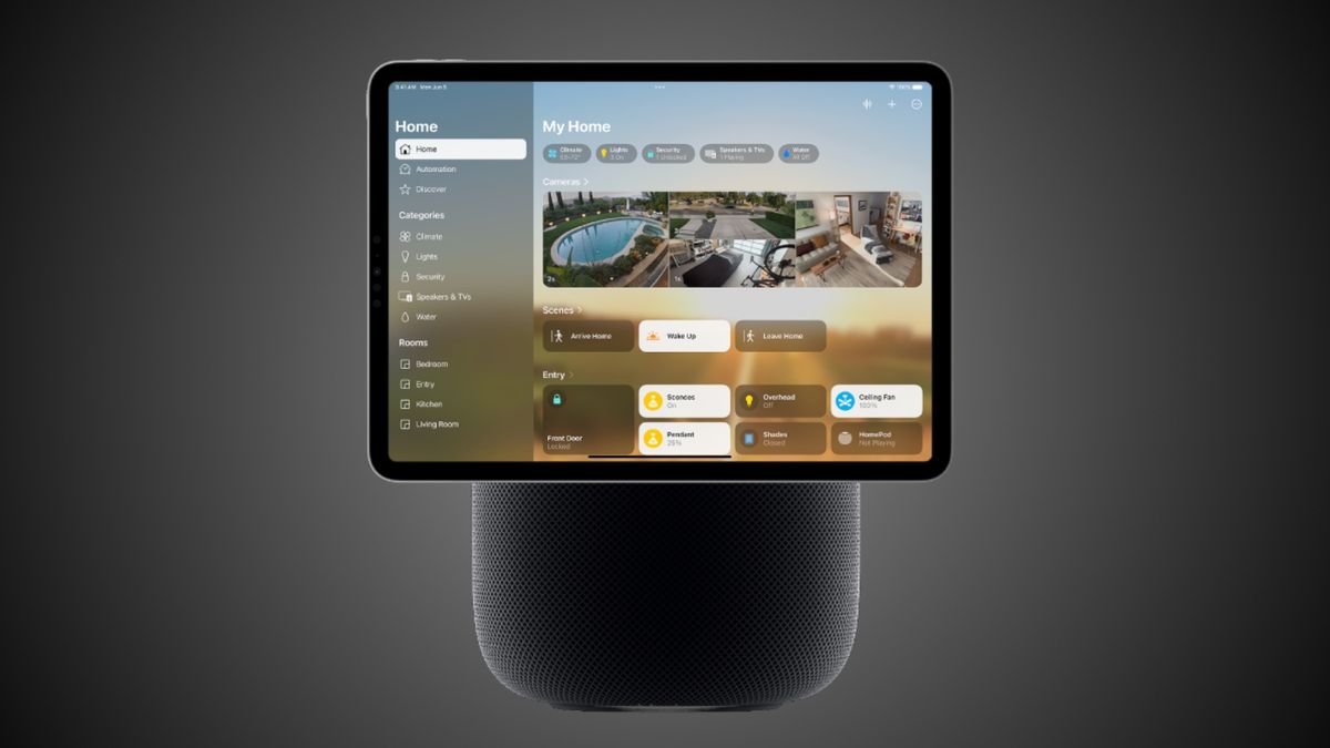 HomePod with display concept render