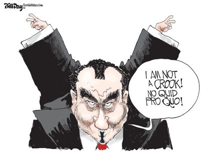 Political Cartoon U.S. Donald J Nixon Trump