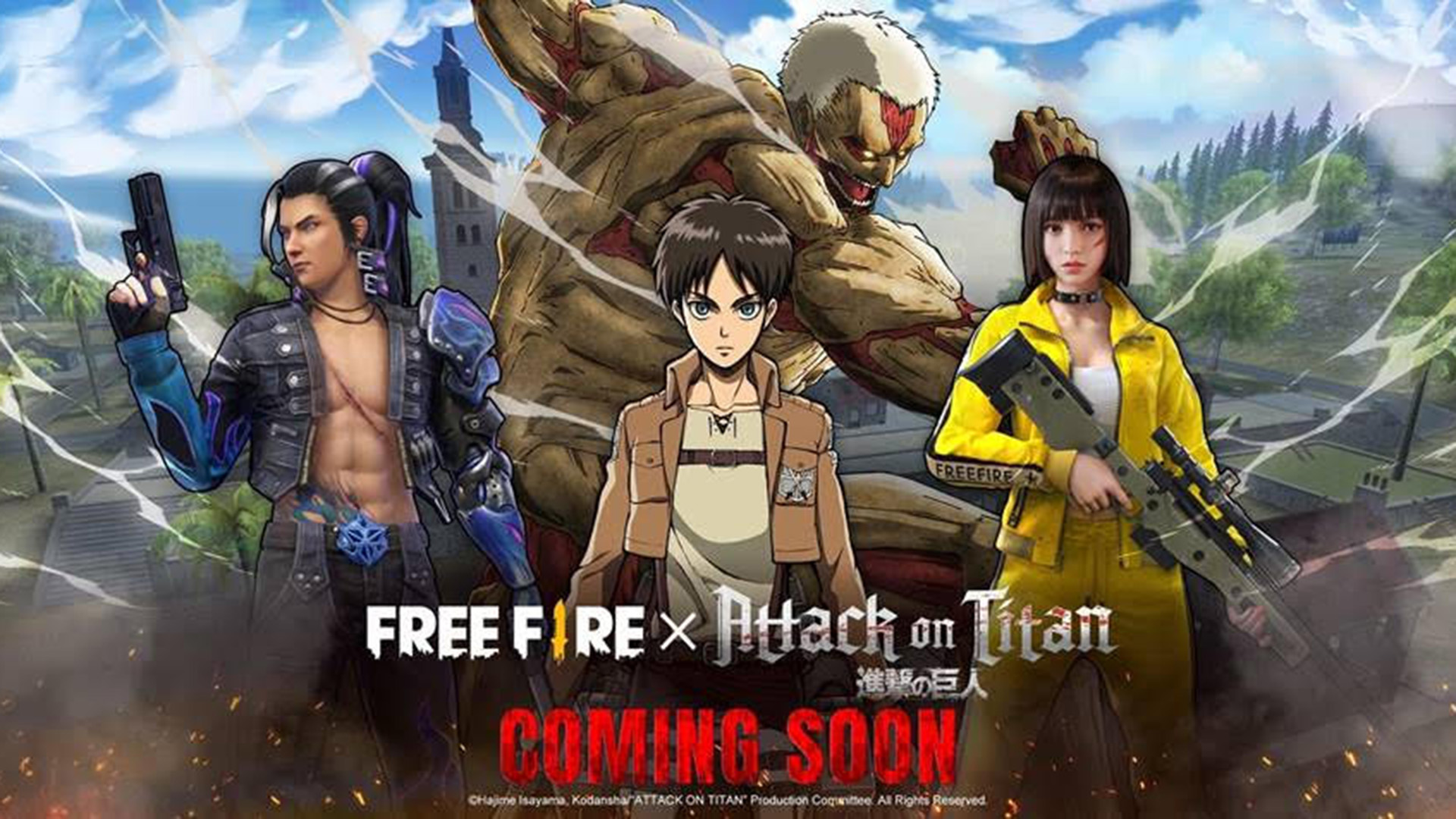 Garena Free Fire Collaborates With Popular Anime Attack On Titans 
