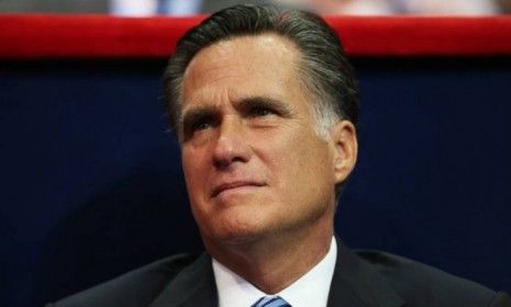 Mitt Romney listens as New Jersey Gov. Chris Christie delivers the keynote address during the RNC: Romney doesn&amp;#039;t agree with his party&amp;#039;s hardline stance that abortion should be banned, which 