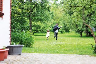 US Interior designer and film producer Andrea Willson’s garden in Landhaus, Potsdam-Sacrow