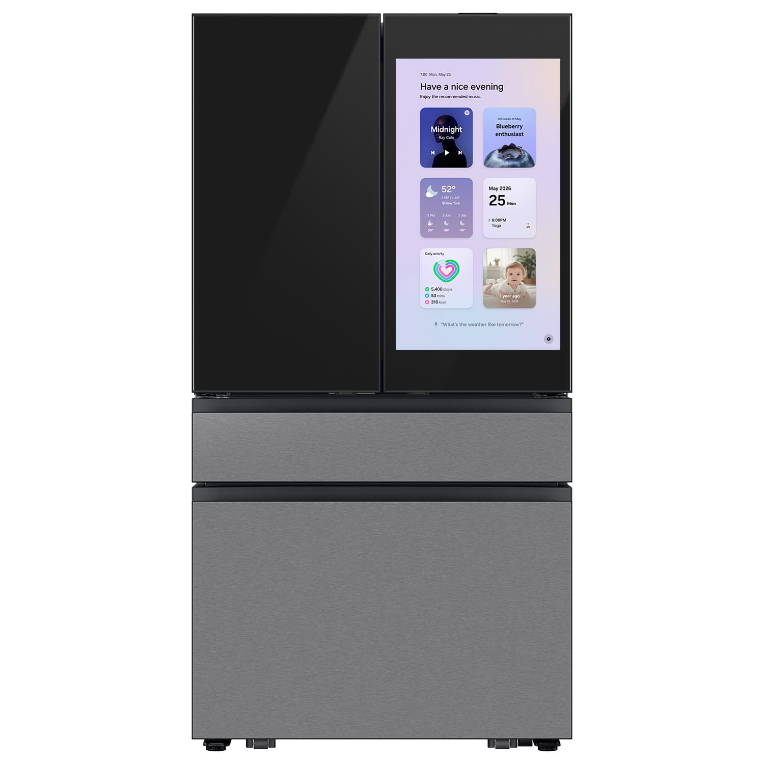 Samsung - Bespoke 29 Cu. Ft. 4-Door French Door Refrigerator With Family Hub 32