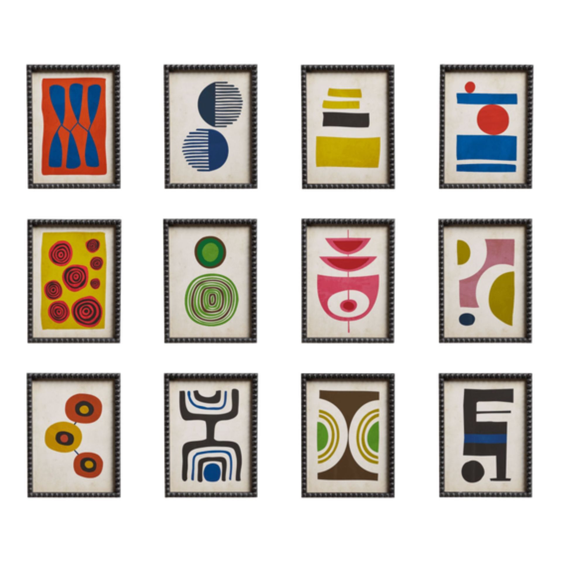 oka set of colorful art