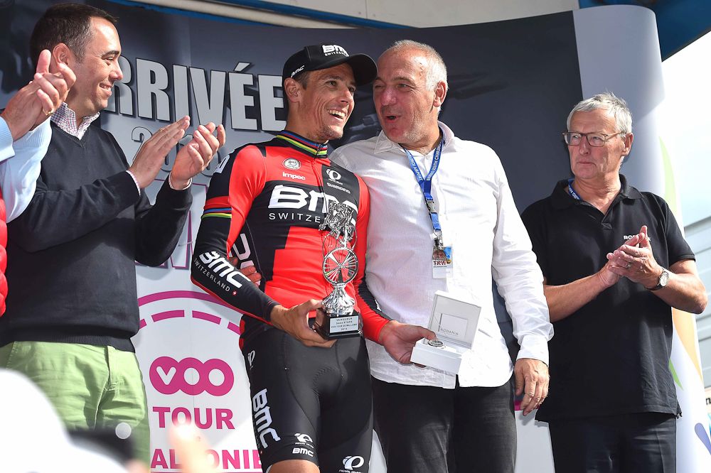 Philippe Gilbert on the stage 3 podium