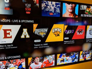 ESPN+ College Basketball Games Icons on TV