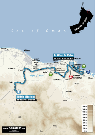 Tour of Oman - Stage 4 Map