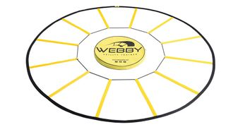 Yellow and black Webby circular agility ladder