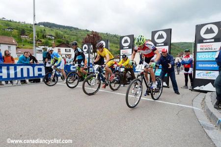 The start of the Big Final in the eliminator in La Bresse