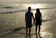 Couple walking, romantic couple, couple holding hands, 