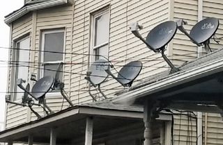 satellite TV dishes