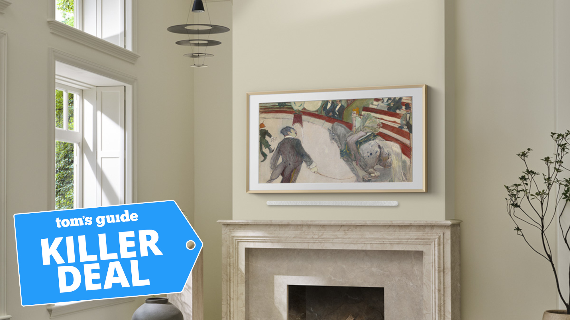 Samsung The Frame with deals tag