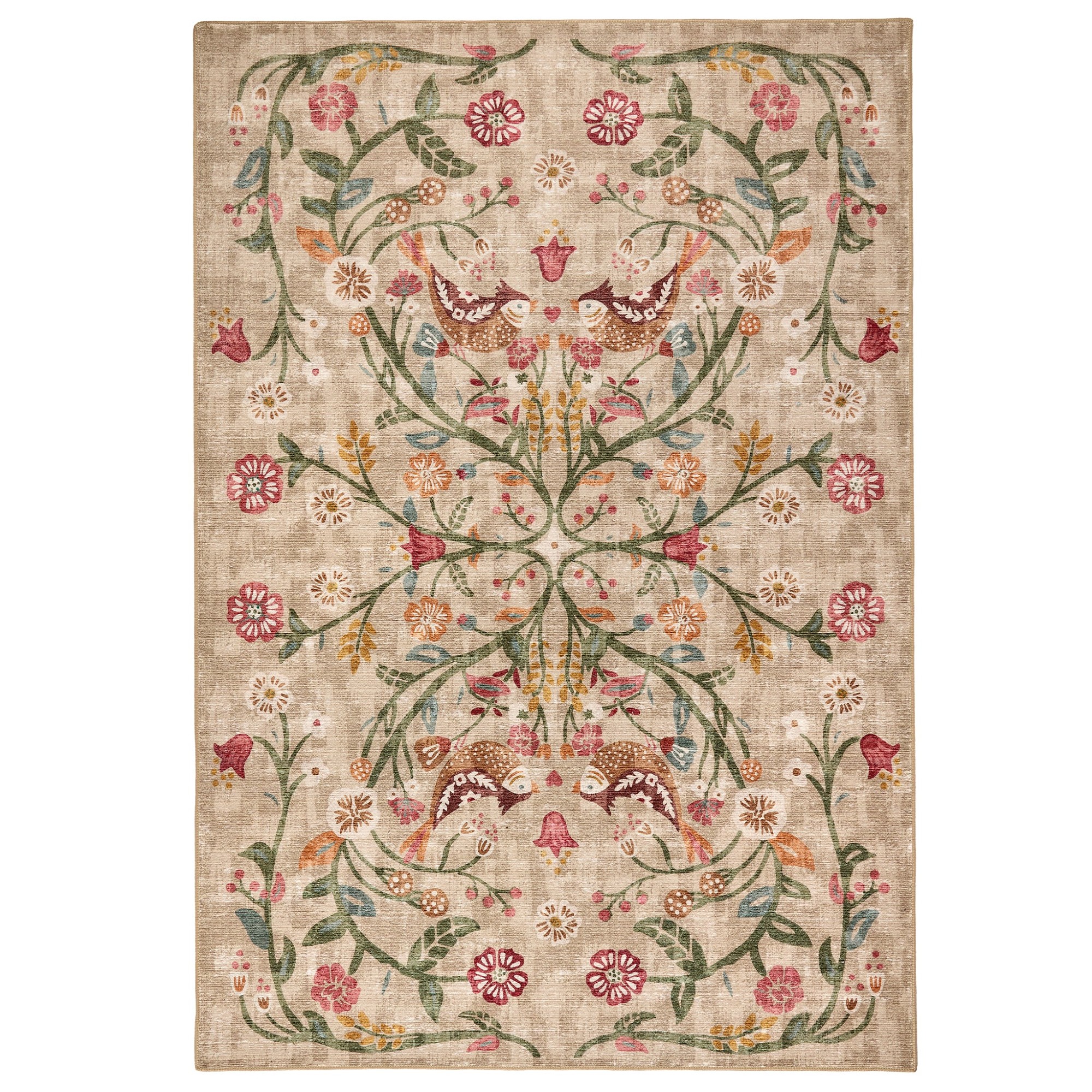 Hug Rug Heritage Garden Eco-Washable Rug