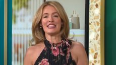 Cat Deeley's presenting on This Morning wearing a Boden dress