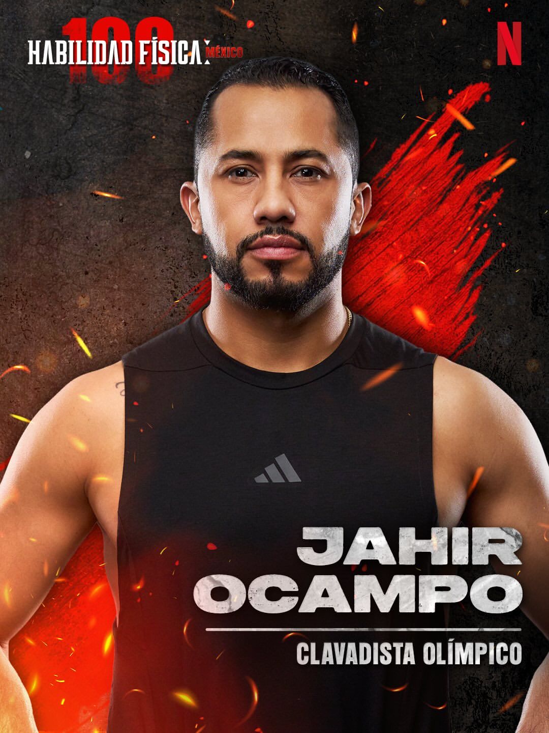 Contestant Jahir Ocampo of Netflix's 'Physical 100: Mexico'