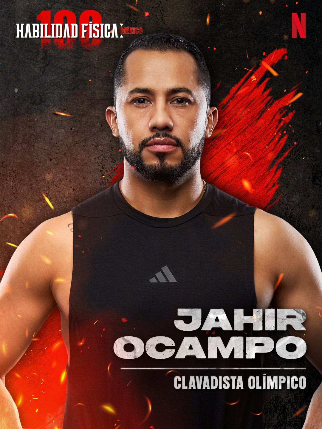 Contestant Jahir Ocampo of Netflix's 'Physical 100: Mexico'