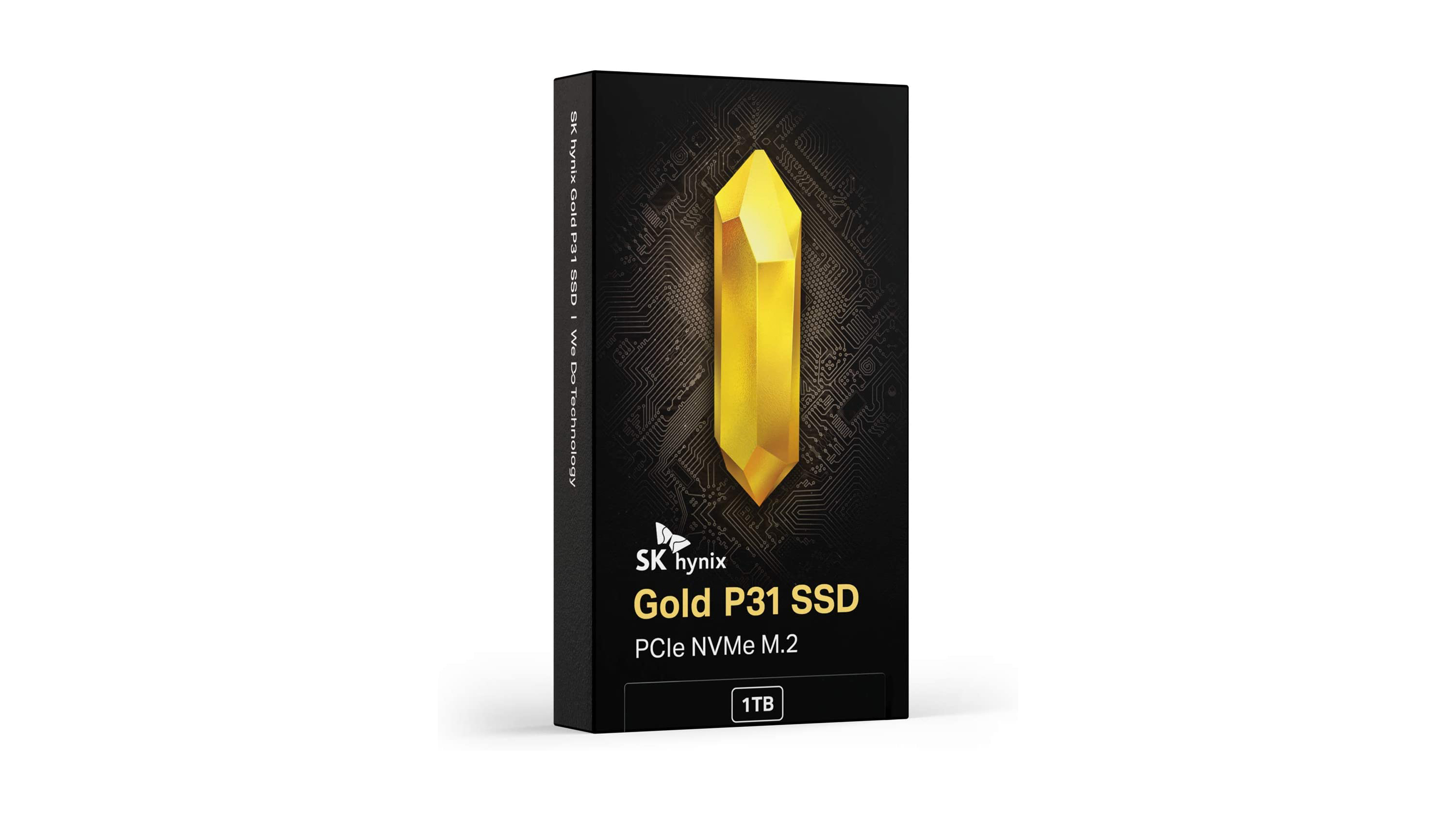 SK Hynix Gold P31 retail packaging against a white background