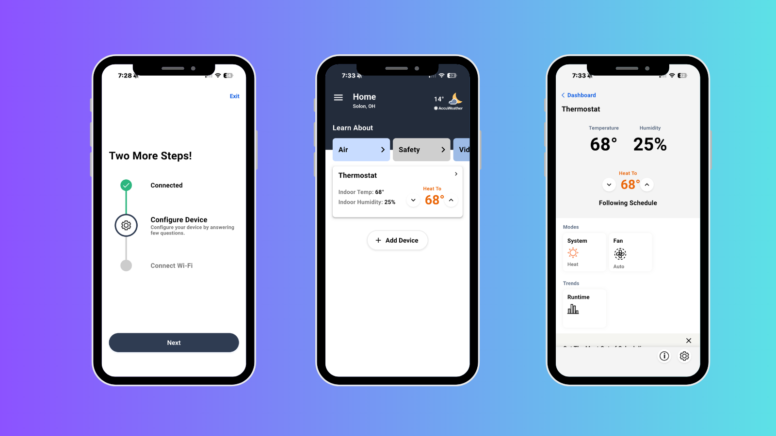 Honeywell Home X2S Smart Thermostat First Alert app setup